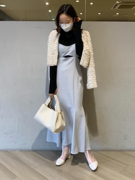 「わんぴ」｜マジェスティックレゴンアミュプラザ鹿児島店スタッフさん（レディース・165cm）の冬コーディネート