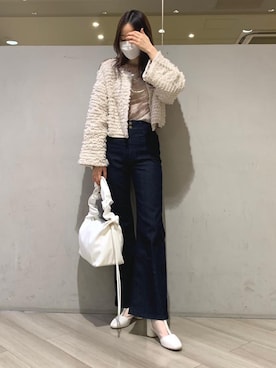 マジェスティックレゴンアミュプラザ鹿児島店スタッフさん（レディース・165cm）の冬コーディネート