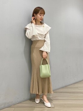 マジェスティックレゴンアミュプラザ鹿児島店スタッフさん（レディース・165cm）の春コーディネート