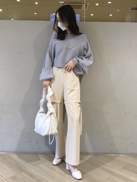 マジェスティックレゴンアミュプラザ鹿児島店スタッフさん（レディース・165cm）の春コーディネート