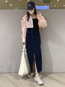 マジェスティックレゴンアミュプラザ鹿児島店スタッフさん（レディース・165cm）の春コーディネート