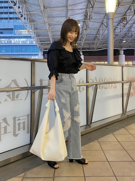 マジェスティックレゴンアミュプラザ鹿児島店スタッフさん(レディース・165cm)の春コーディネート