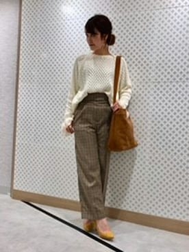 「DRWCYS（ドロシーズ）のアイテム（シューズ）」を使った、CHIKAさん（レディース・161cm）の秋コーディネート