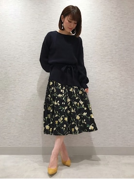 「DRWCYS（ドロシーズ）のアイテム（シューズ）」を使った、CHIKAさん（レディース・161cm）の冬コーディネート
