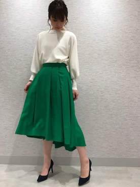 「DRWCYS（ドロシーズ）のアイテム（シューズ）」を使った、CHIKAさん（レディース・161cm）の冬コーディネート