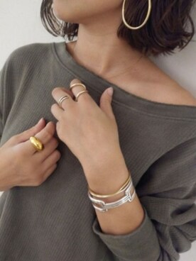 Philippe Audibert フィリップ オーディベール の Philippe Audibert フィリップオーディベール Square Line バングル ブレスレット Wear