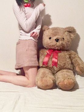 「くすみピンク」｜「アイテム（ルームウェア）」を使った、momori▽▲さん（レディース・156cm）の春コーディネート