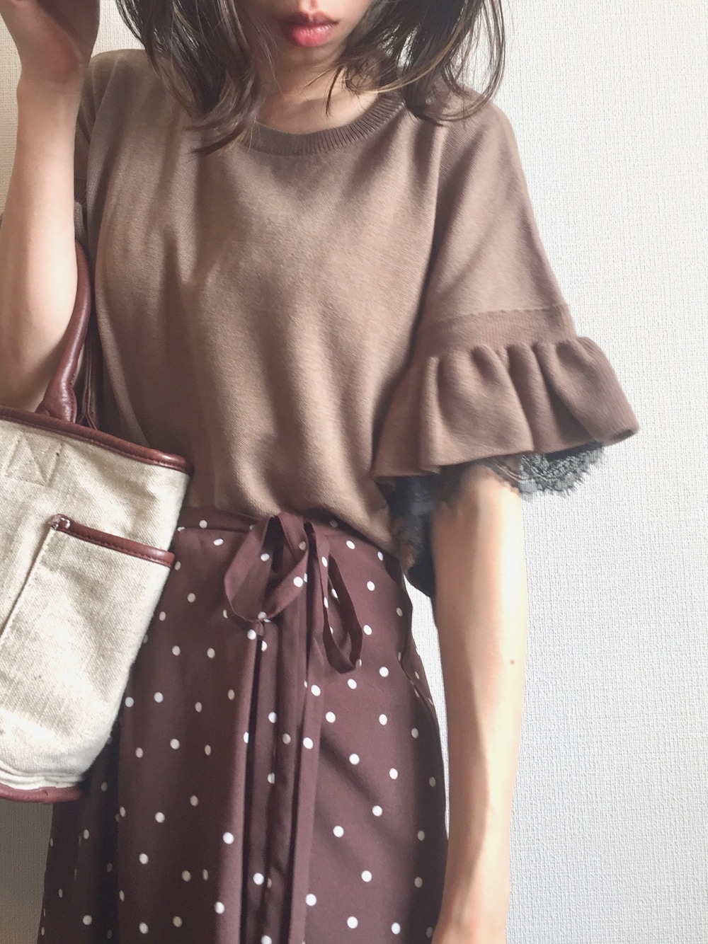 Spick&Span【L'eclair】フリルレーストップス Spick & Span（スピックアンドスパン）の「【L'eclair】フリルレース