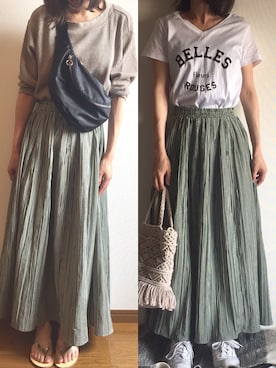 momori▽▲さん（レディース・156cm）の夏コーディネート