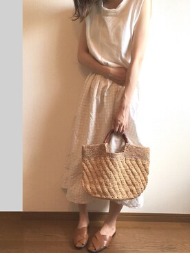 momori▽▲さん（レディース・156cm）の夏コーディネート