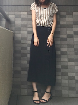 momori▽▲さん（レディース・156cm）の夏コーディネート