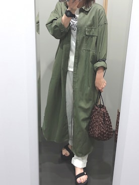 「Teva（テバ）のTeva / プラットフォーム ユニバーサル（サンダル）」を使った、yuuaさん（レディース・154cm）の春コーディネート