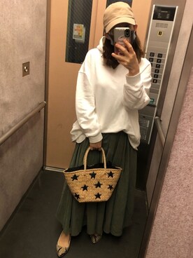 「squady（スカディー）のアイテム」を使った、emiさん（レディース・154cm）の春コーディネート