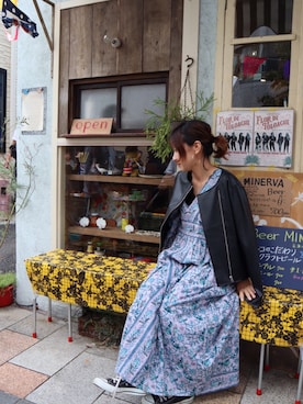「Te chichi（テチチ）のアイテム（ライダースジャケット）」を使った、Te chichi　セレオ八王子店さん（レディース・150cm）の秋コーディネート