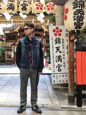 「LANVIN（ランバン）のアイテム（パンツ）」を使った、MASAYA MIKI 🇯🇵さん（メンズ・180cm）の春コーディネート