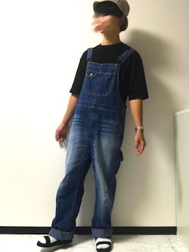 「JOURNAL STANDARD（ジャーナルスタンダード）のアイテム（オールインワン・サロペット）」を使った、しやばさん（メンズ・169cm）の秋コーディネート