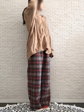 「handmade」｜「アイテム（スリッポン）」を使った、madokaさん（レディース・158cm）の冬コーディネート
