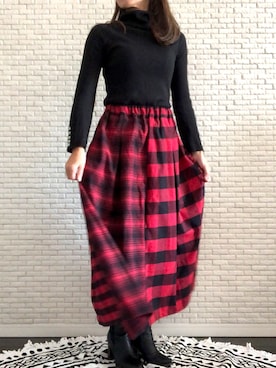 「handmade」｜「アイテム（ブーツ）」を使った、madokaさん（レディース・158cm）の冬コーディネート