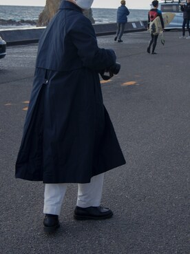 Yaeca ヤエカ のステンカラーコートを使ったメンズ人気ファッションコーディネート Wear