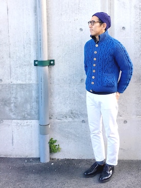 「RRL（ダブル アール エル）のアイテム（デニムジャケット）」を使った、meinooyajiさん（メンズ・167cm）の冬コーディネート