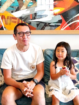 「GAP（ギャップ）のアイテム（ワンピース/ドレス）」を使った、meinooyajiさん（メンズ・167cm）の夏コーディネート