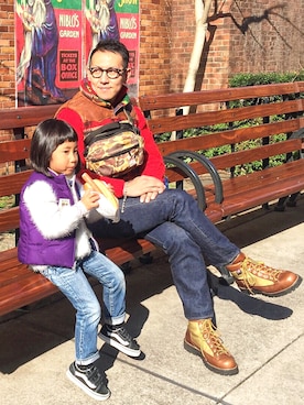 「アイテム（ダウンベスト、その他）」を使った、meinooyajiさん（メンズ・167cm）の秋コーディネート