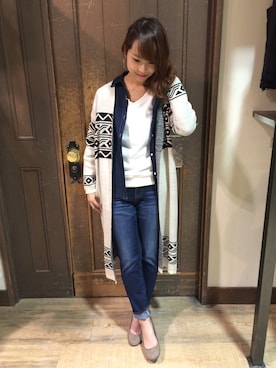 「BACK NUMBER（バックナンバー）のアイテム（その他アウター）」を使った、haruka＊＊さん（レディース・160cm）の冬コーディネート