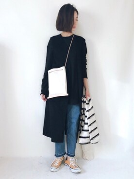 「ZARA（ザラ）のアイテム（その他アウター）」を使った、TOMOKAさん（レディース・162cm）の冬コーディネート