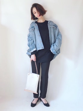 「20/80（テゥエンティーエイティー）のアイテム」を使った、TOMOKAさん（レディース・162cm）の春コーディネート