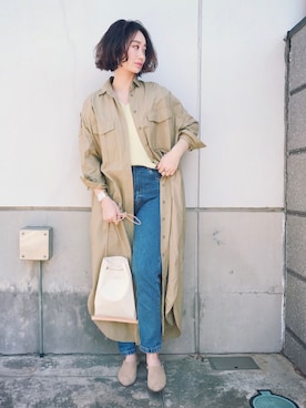 「20/80（テゥエンティーエイティー）のアイテム」を使った、TOMOKAさん（レディース・162cm）の春コーディネート