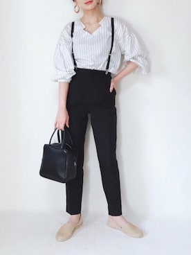 「H&M（エイチ・アンド・エム）のアイテム（アクセサリー）」を使った、TOMOKAさん（レディース・162cm）の春コーディネート