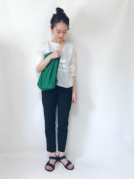 「CASPER JOHN（キャスパージョン）のアイテム」を使った、TOMOKAさん（レディース・162cm）の夏コーディネート