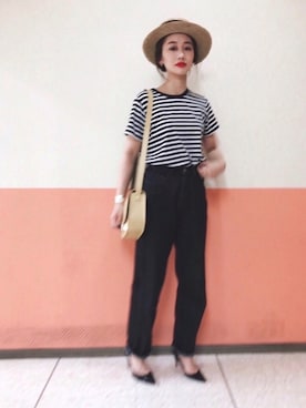 「BACK NUMBER（バックナンバー）のアイテム」を使った、TOMOKAさん（レディース・162cm）の夏コーディネート