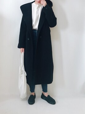 「HARE（ハレ）のアイテム（その他アウター）」を使った、TOMOKAさん（レディース・162cm）の冬コーディネート