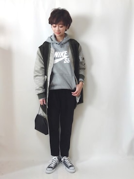 「LUCA（ルカ）のアイテム」を使った、TOMOKAさん（レディース・162cm）の冬コーディネート