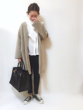 「JOURNAL STANDARD relume（ジャーナルスタンダード　レリューム）のアイテム（その他アウター）」を使った、TOMOKAさん（レディース・162cm）の冬コーディネート