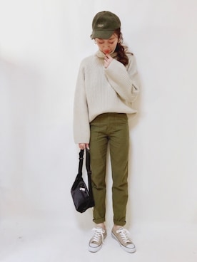 「URBAN RESEARCH（アーバンリサーチ）のアイテム（ボディバッグ/ウエストポーチ）」を使った、TOMOKAさん（レディース・162cm）の春コーディネート