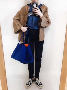 「EN ROUTE（アンルート）のアイテム」を使った、TOMOKAさん（レディース・162cm）の春コーディネート