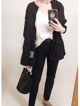 「My shawty（ﾏｲｼｬｳﾃｨｰ）のアイテム（キャミソール）」を使った、TOMOKAさん（レディース・162cm）の夏コーディネート