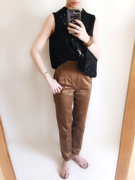「STUDIOUS SELECT（ステュディオスセレクト）のアイテム」を使った、TOMOKAさん（レディース・162cm）の夏コーディネート