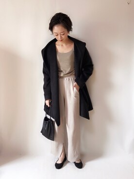 「AZUL ENCANTO（アズールエンカント）のアイテム（その他アウター）」を使った、TOMOKAさん（レディース・162cm）の秋コーディネート