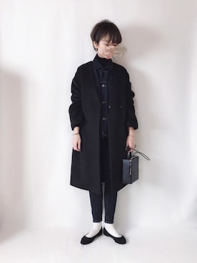 「AZUL ENCANTO（アズールエンカント）のアイテム（その他アウター）」を使った、TOMOKAさん（レディース・162cm）の冬コーディネート