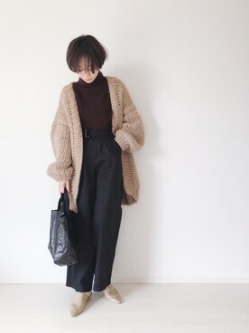 「VERMEIL par iena（ヴェルメイユパーイエナ）のアイテム」を使った、TOMOKAさん（レディース・162cm）の冬コーディネート