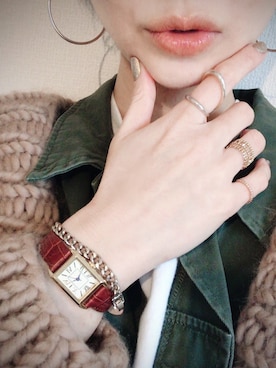 「BARNYARDSTORM（バンヤードストーム）のアイテム（腕時計）」を使った、TOMOKAさん（レディース・162cm）の春コーディネート