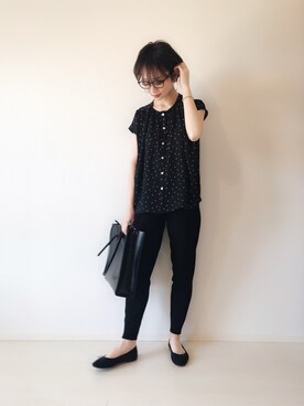 「AZUL ENCANTO（アズールエンカント）のアイテム（シャツ/ブラウス）」を使った、TOMOKAさん（レディース・162cm）の春コーディネート