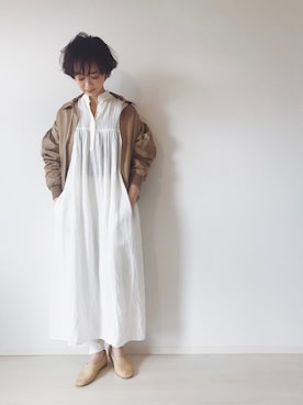 「ALLUMER（アリュメール）のアイテム（ジャケット/アウター）」を使った、TOMOKAさん（レディース・162cm）の春コーディネート