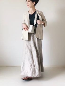 「LUCA/LADY LUCK LUCA（ルカ/レディラックルカ）のアイテム」を使った、TOMOKAさん（レディース・163cm）の夏コーディネート