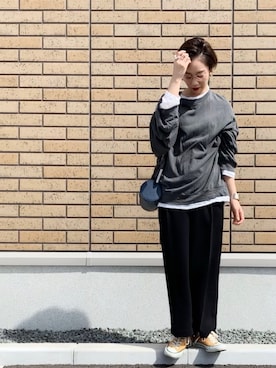 「20/80（テゥエンティーエイティー）のアイテム」を使った、TOMOKAさん（レディース・162cm）の秋コーディネート
