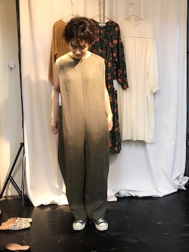 「LANDWARDS（ランドワーズ）のアイテム」を使った、TOMOKAさん（レディース・162cm）の秋コーディネート