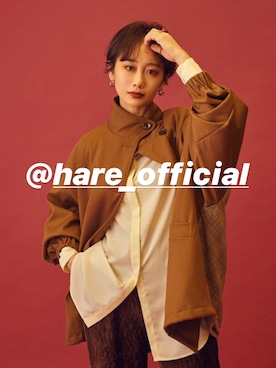 「HARE（ハレ）のアイテム（ブルゾン）」を使った、TOMOKAさん（レディース・162cm）の秋コーディネート